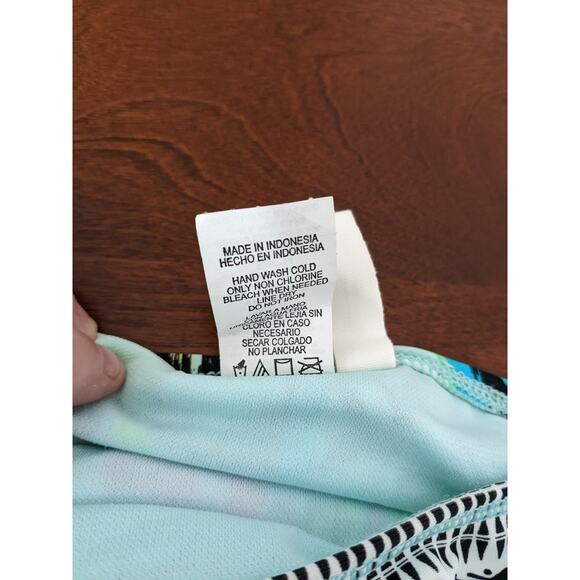 Bikini Lab‎ Swimsuit Bottom Small Pink Blue String Bikini Aztec Geometric Print - Picture 5 of 8